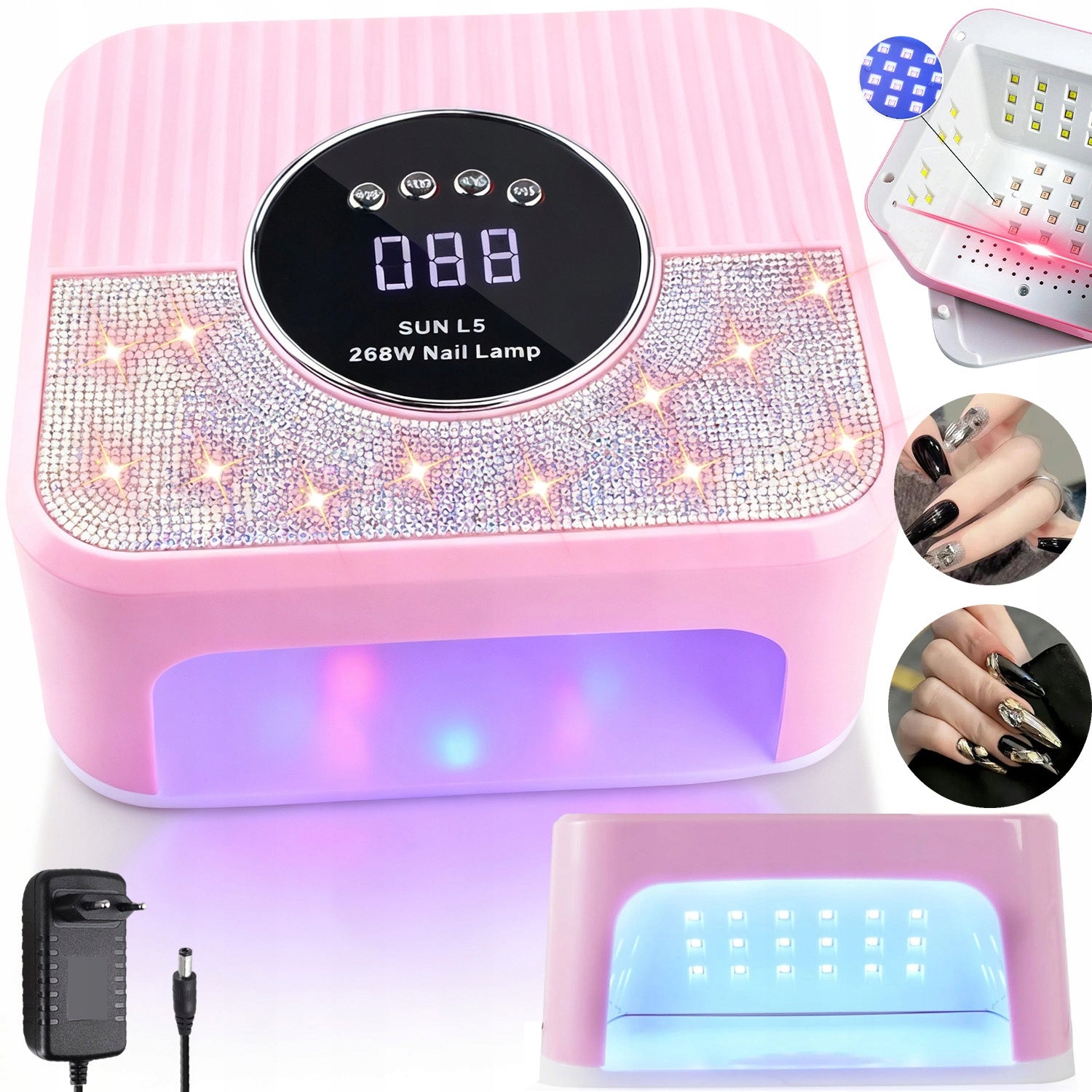 UV LED NAIL LAMP FOR HYBRID GELS STRONG MULTIFUNCTION HYBRIDS DURABLE