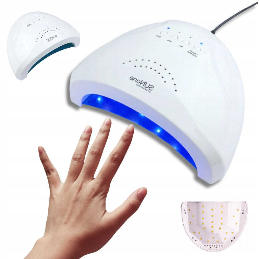 UV LED Nail Lamp 24/48W Strong Professional for Hybrid Gels + FREEBIE