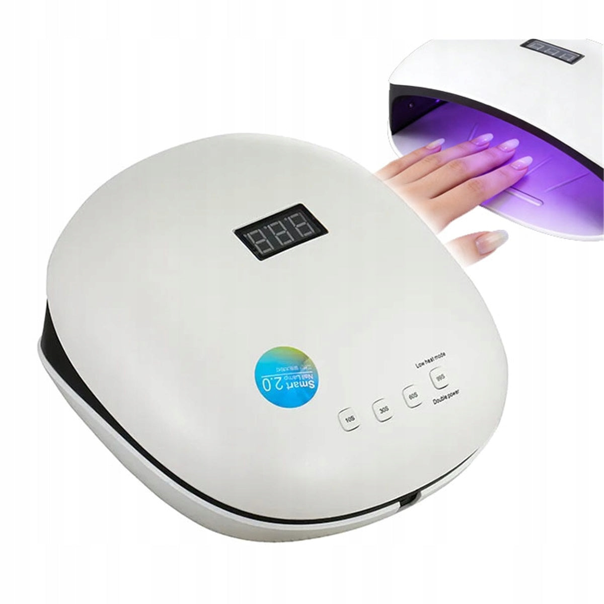 UV LED Nail Lamp 36 LED 36W 48W Sensor Timer, White Medical device no