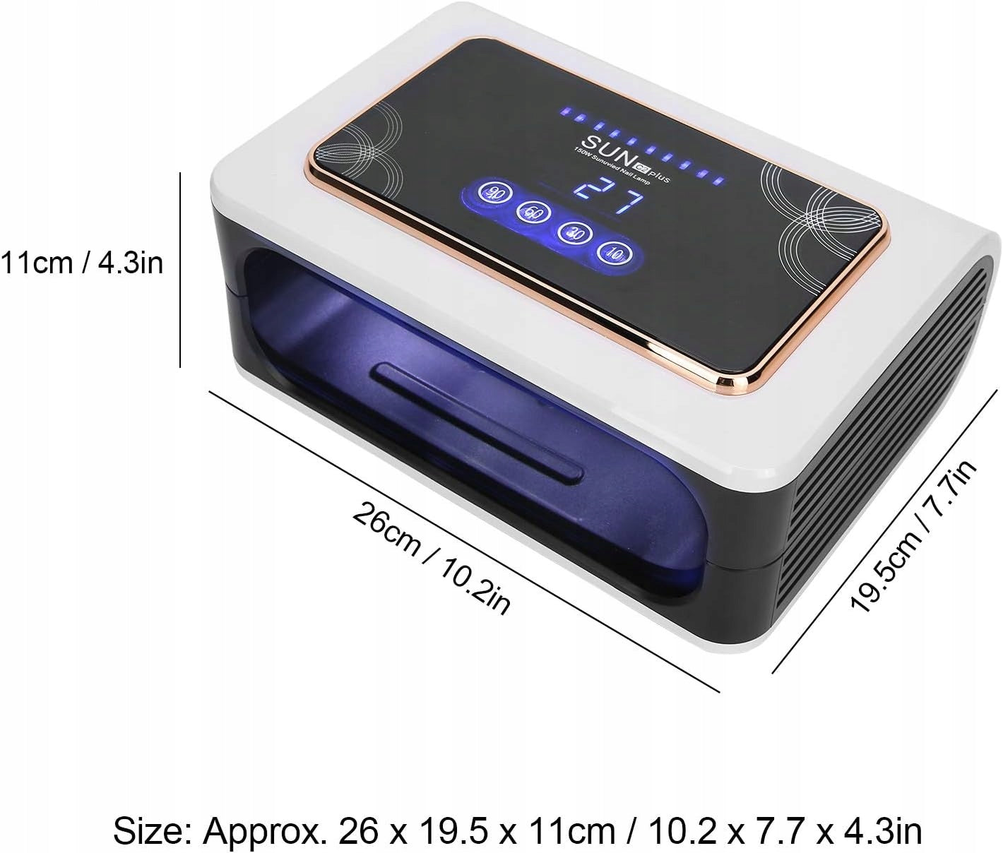 UV LED Nail Lamp, Professional Nail Dryer Color multicolor