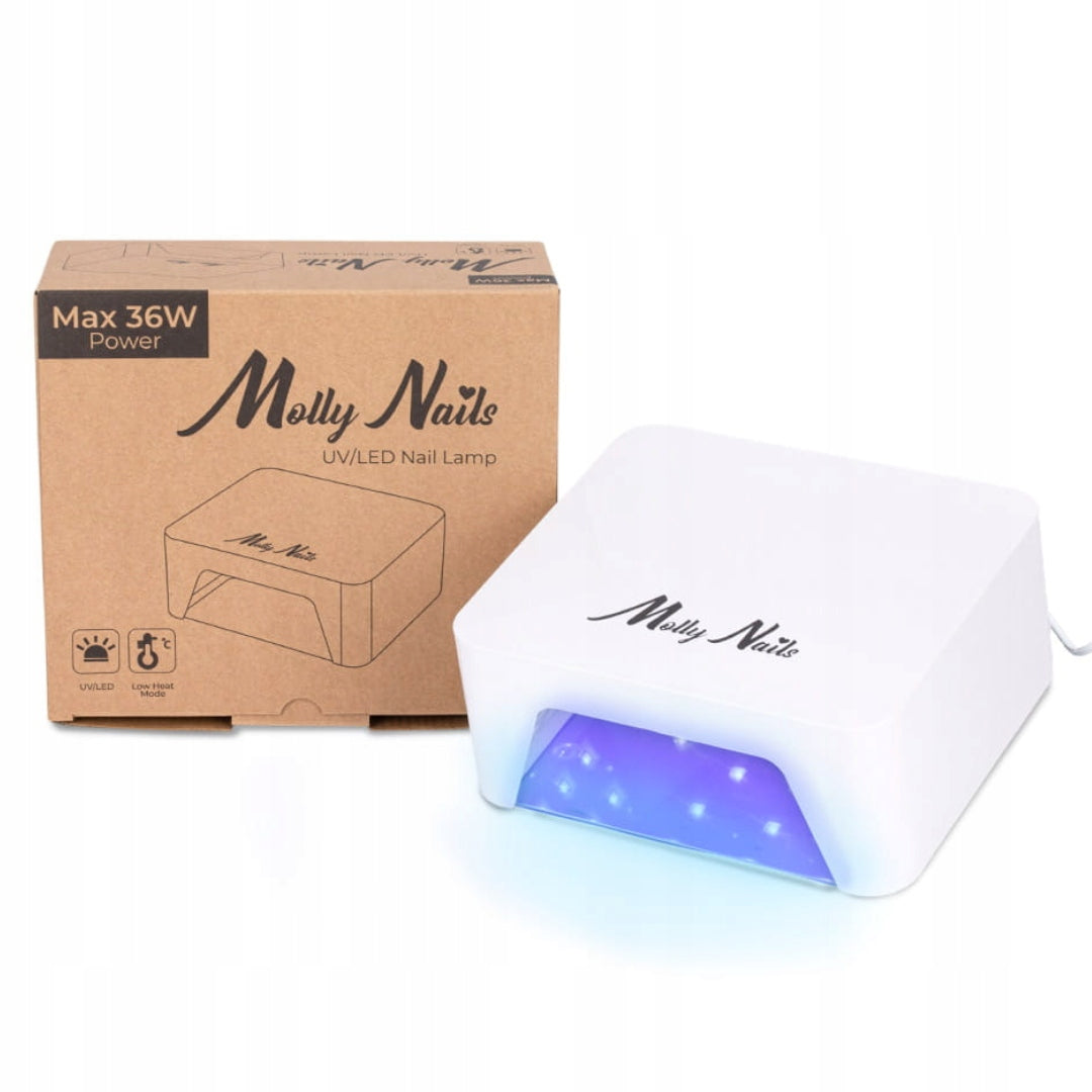 UV/LED nail lamp 36W Molly Nails for hybridid gels white V9
