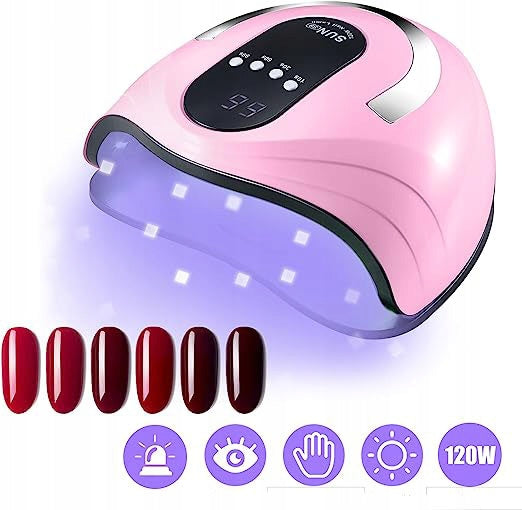 UV LED nail lamp Sun S9 120W Color pink