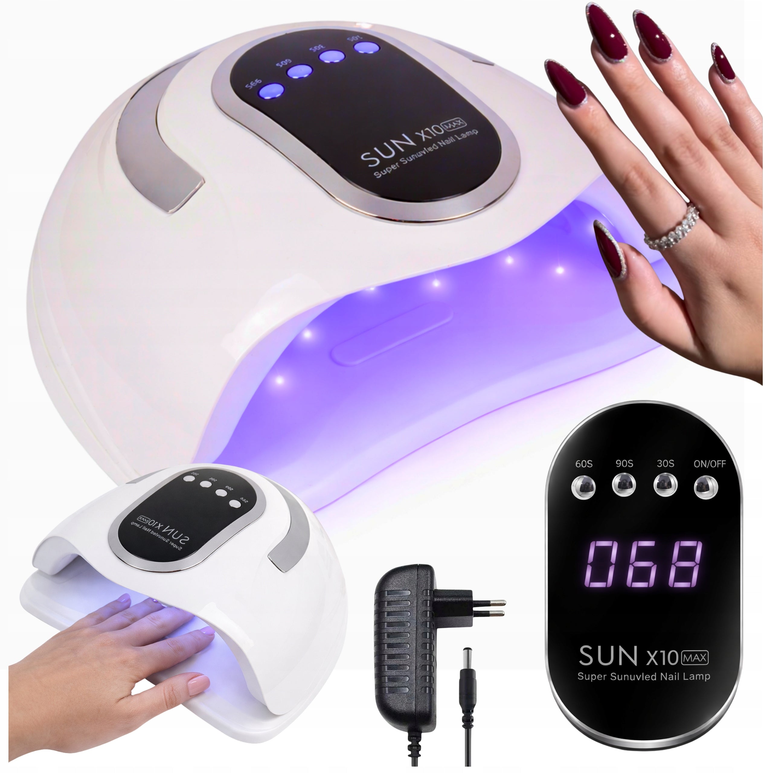 UV NAIL LAMP 280W TIMER LCD MOTION SENSOR