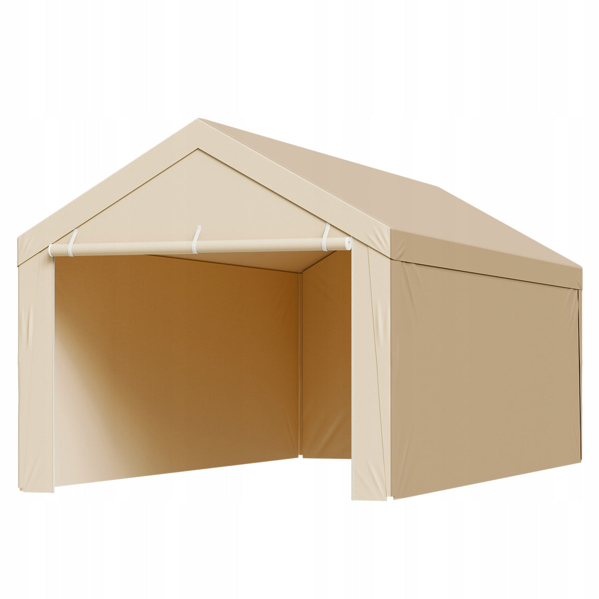 UV Resistant Garage Tent with Side Walls Beige Manufacturer no brand