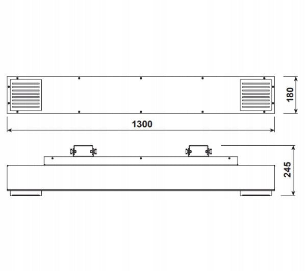 UV disinfection lamp Exolight Indirect 230 Color black