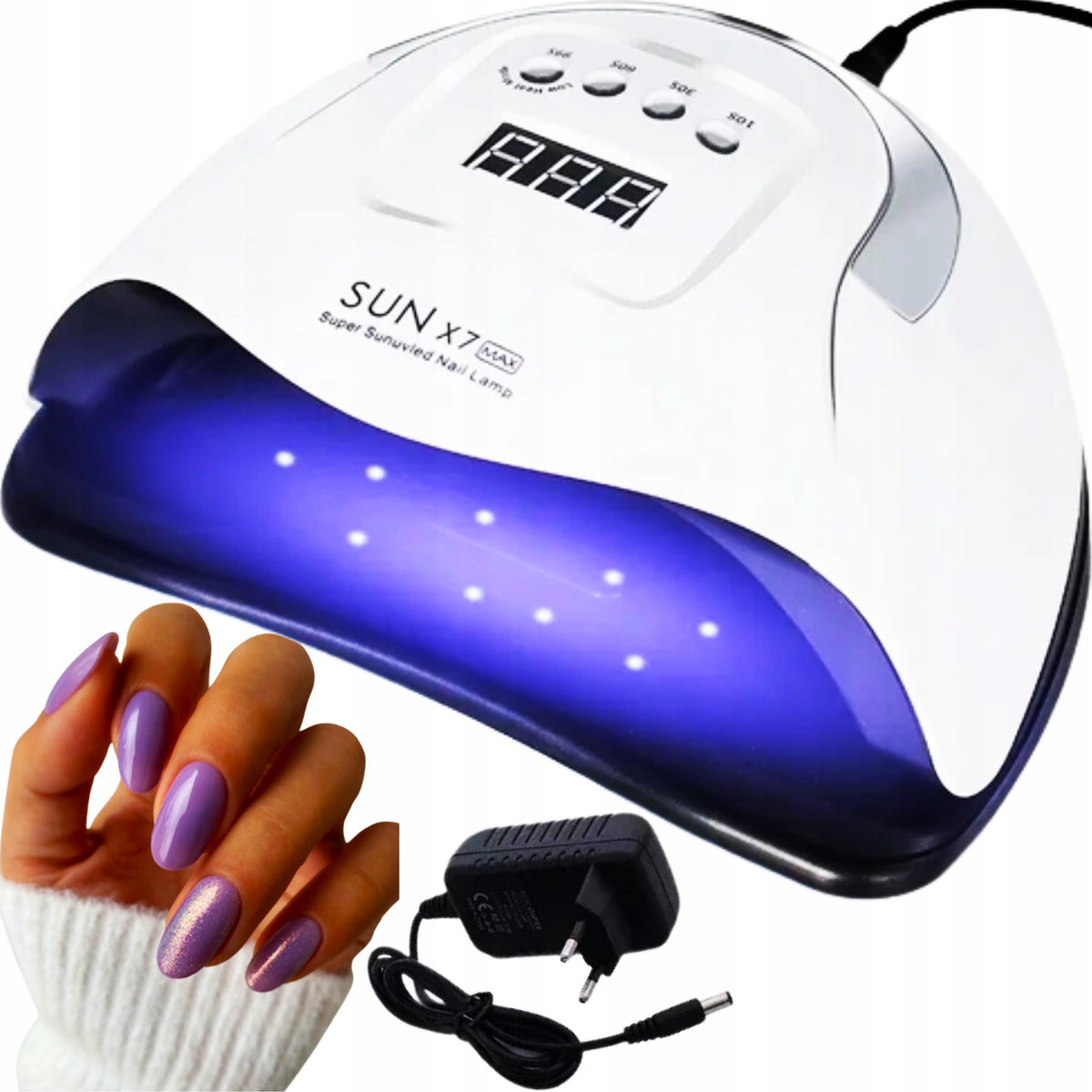 UV nail lamp HYBRID PROFESSIONAL + MANICURE PEDICURE LEDS