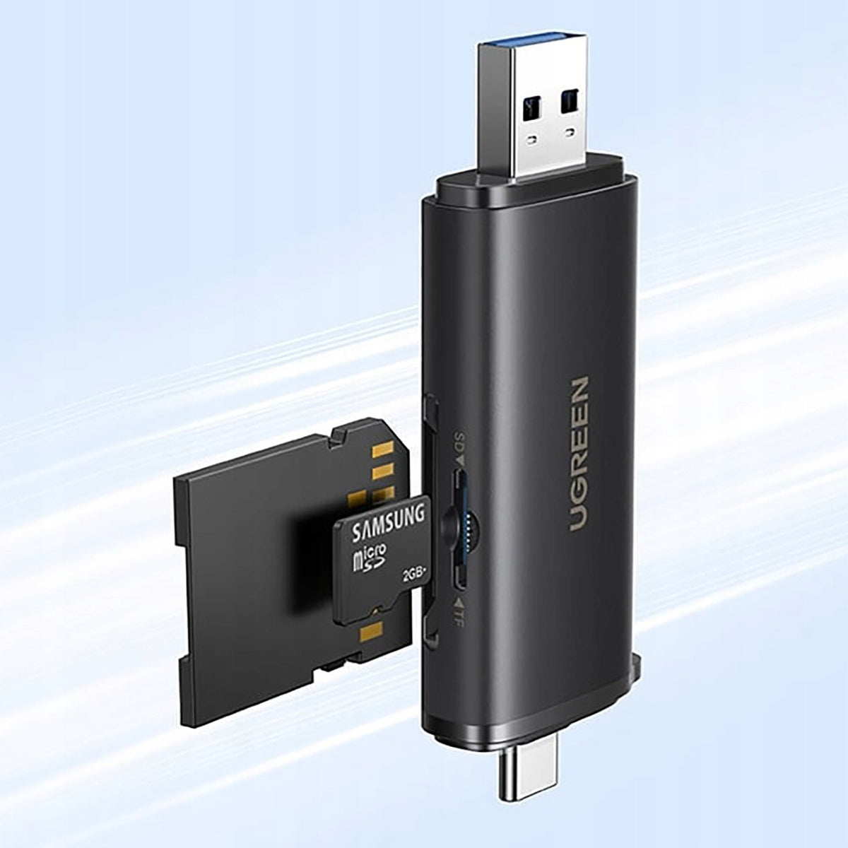 Ugreen 2in1 USB-C / USB-A SD 4.0 UHS-II Card Reader - Black Manufacturer Ugreen