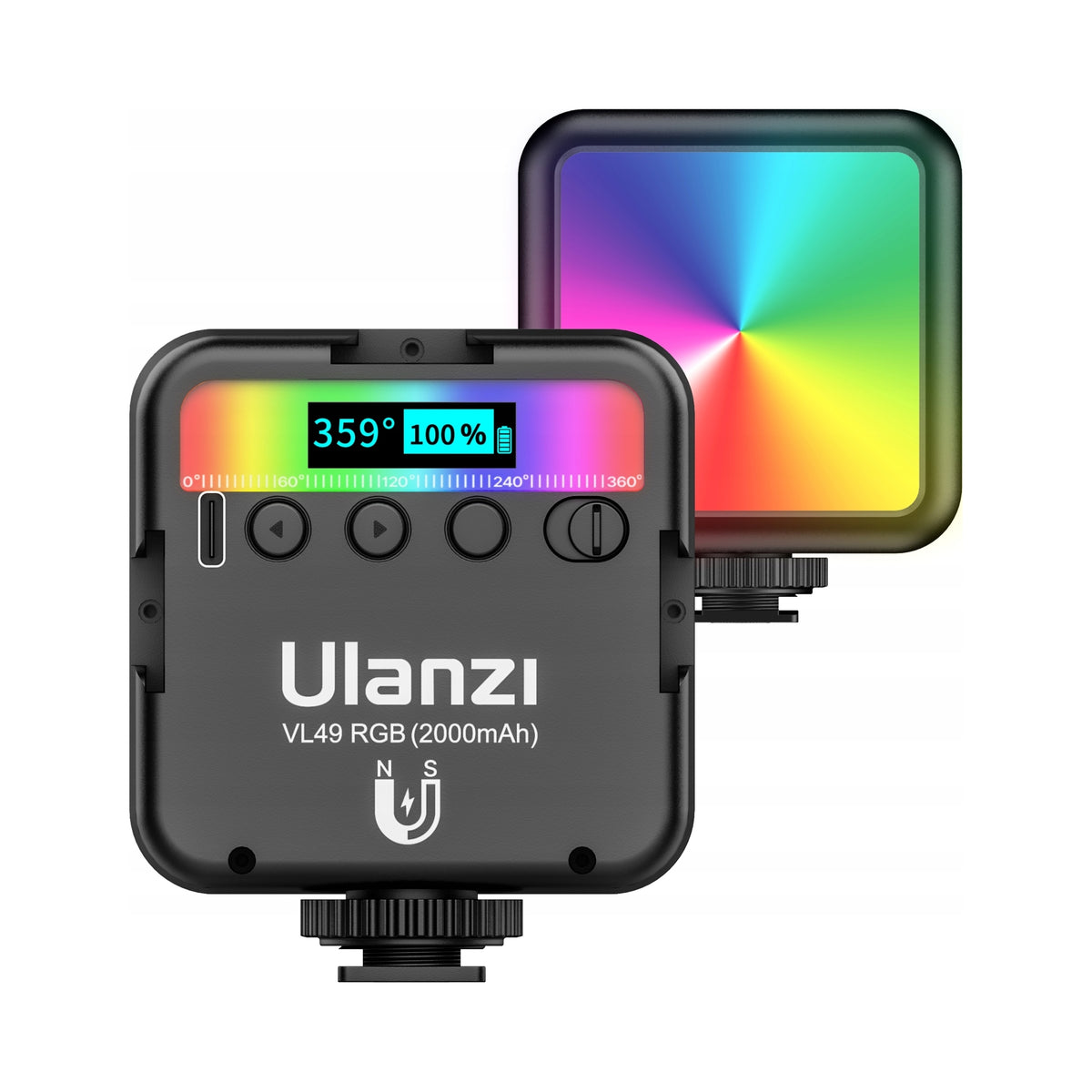 Ulanzi VL49 RGB LED lamp with 2000 mAh battery