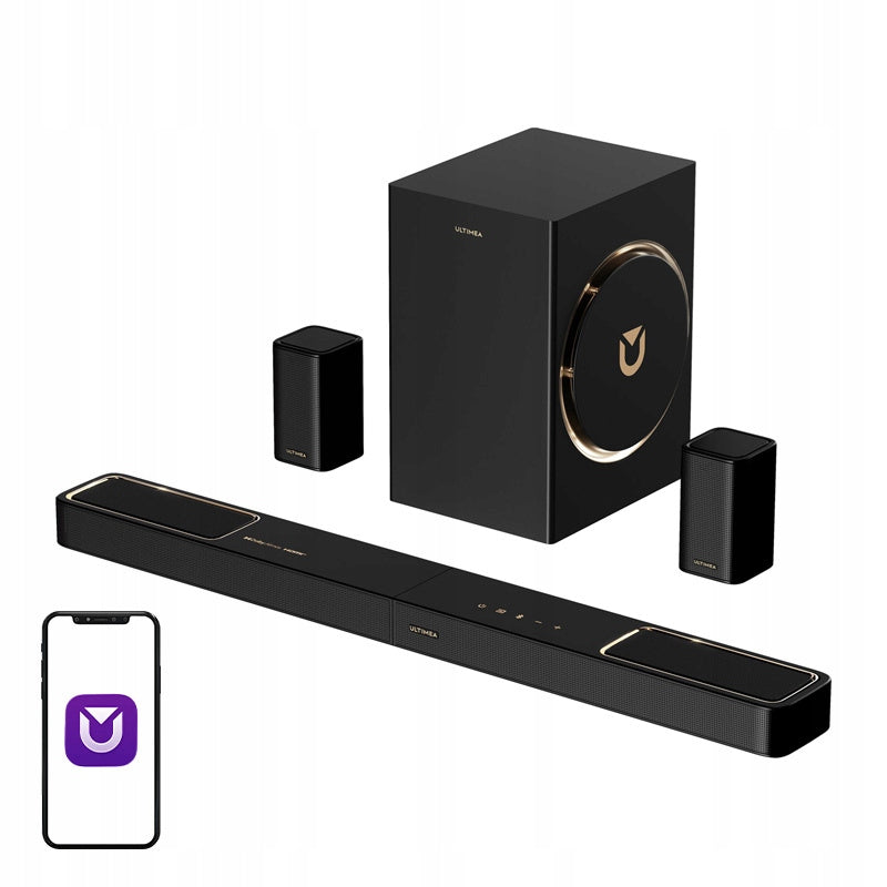 Ultimea Skywave F40 BOOM Speakers Soundbar Subwoofer Home Theater 5.1.2 460W