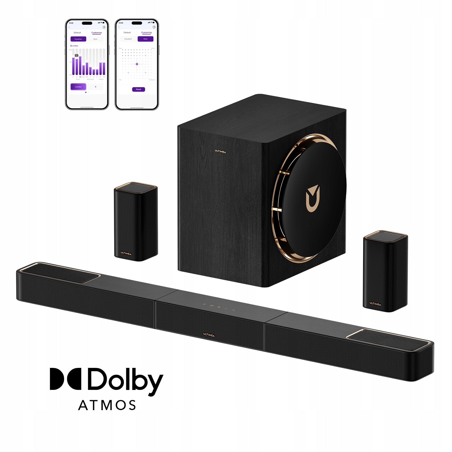 Ultimea Soundbar Skywave X60 7.1.4 Dolby Atmos 840 W black Brand Ultimea