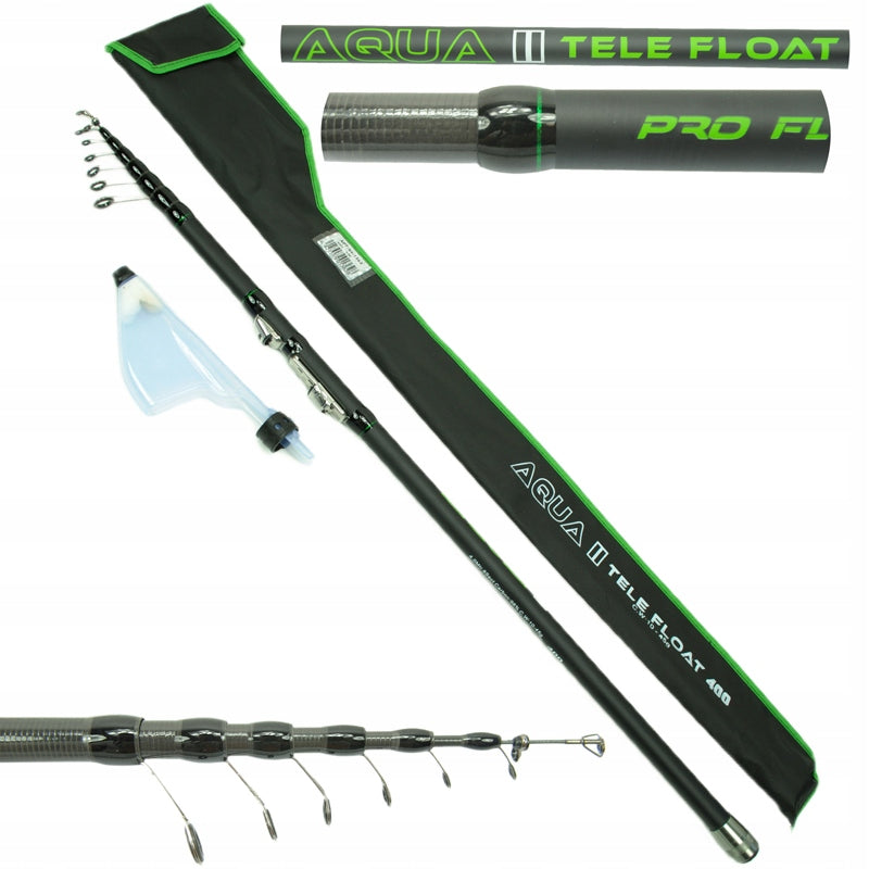 Ultra-light telescopic fishing rod FL AQUA TELE 10-45 g 76cm - 400cm