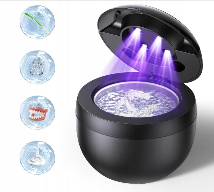 Ultrasonic Cleaner OPILEA 200 ML 25W For Dentures And Jewelry Packaging status original