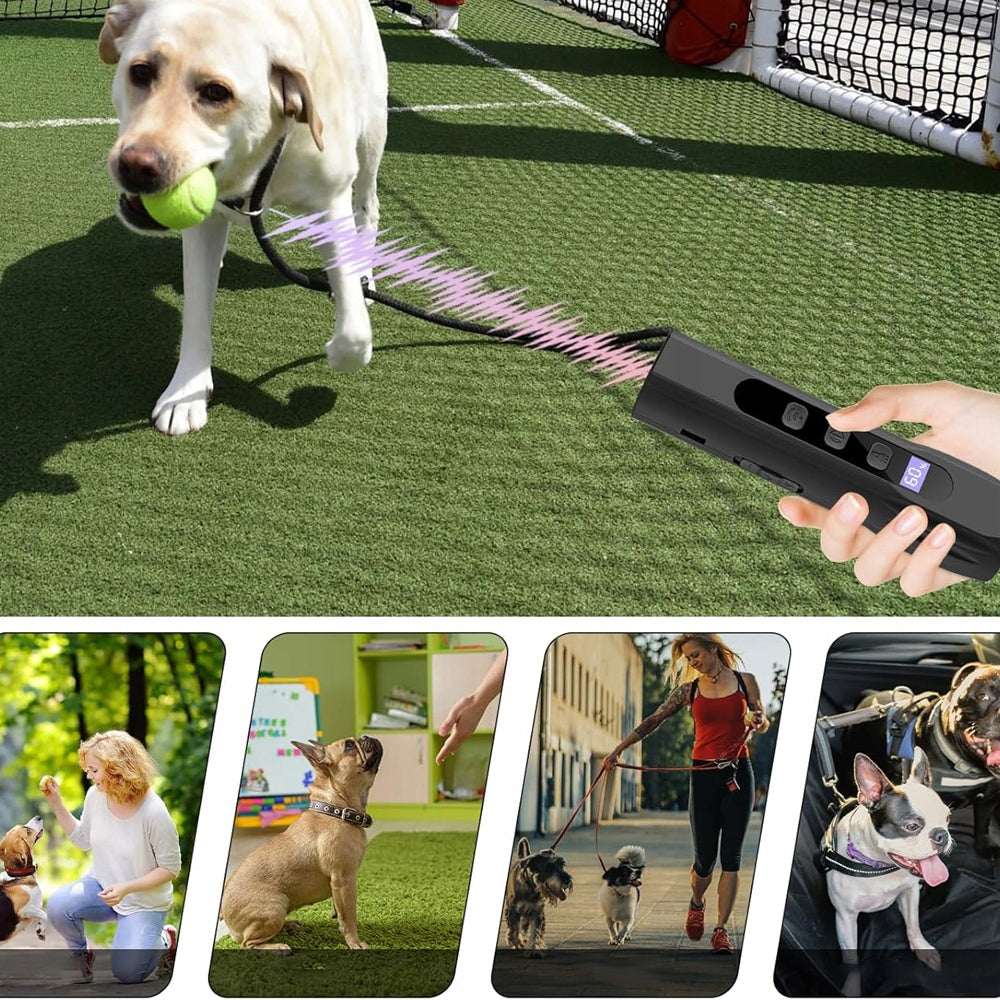 Ultrasonic Dog Repellent 10M Range Type-C Charging 3 Levels Manufacturer code Urządzenie do wyciszania szczekania