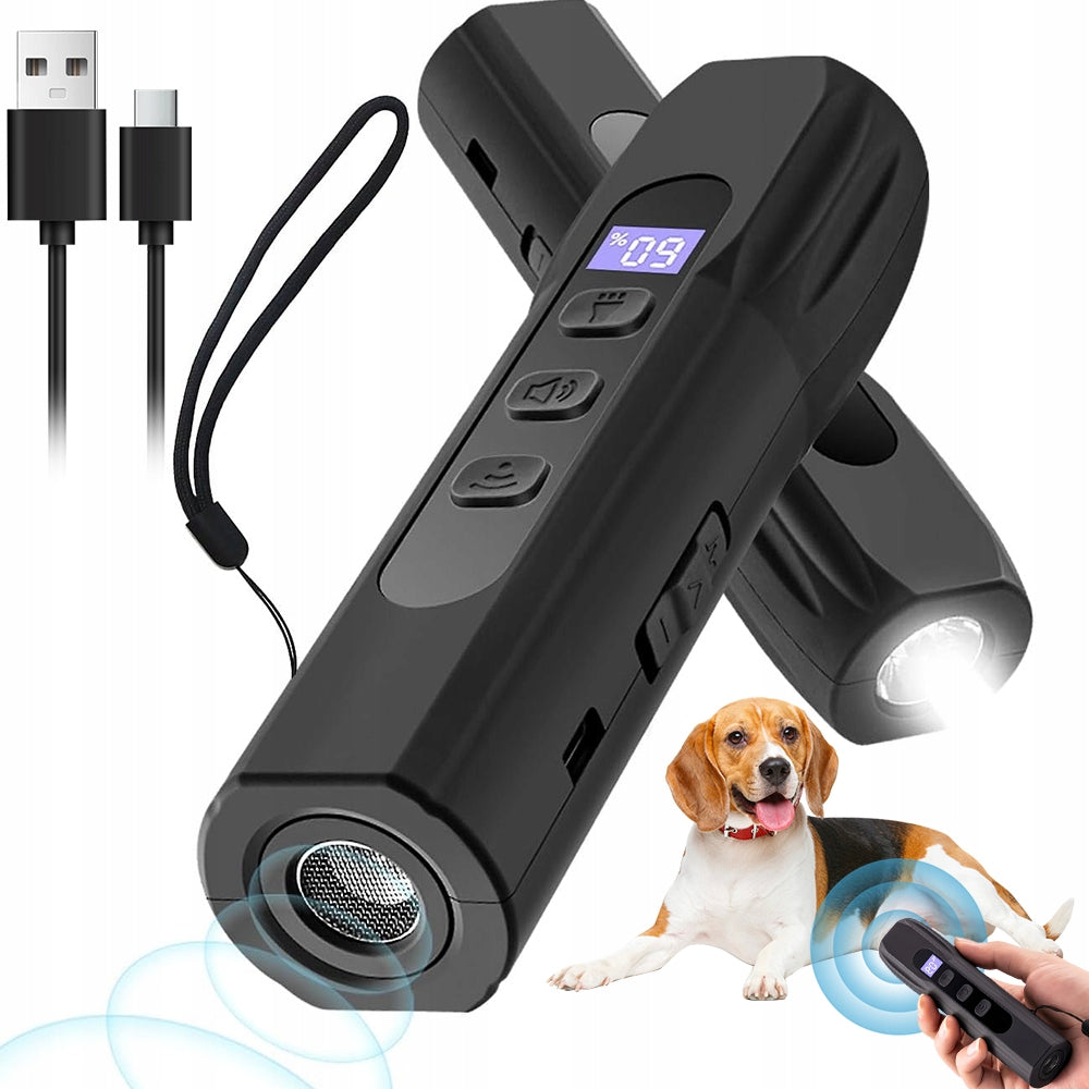Ultrasonic Dog Repellent 10M Range Type-C Charging 3 Levels