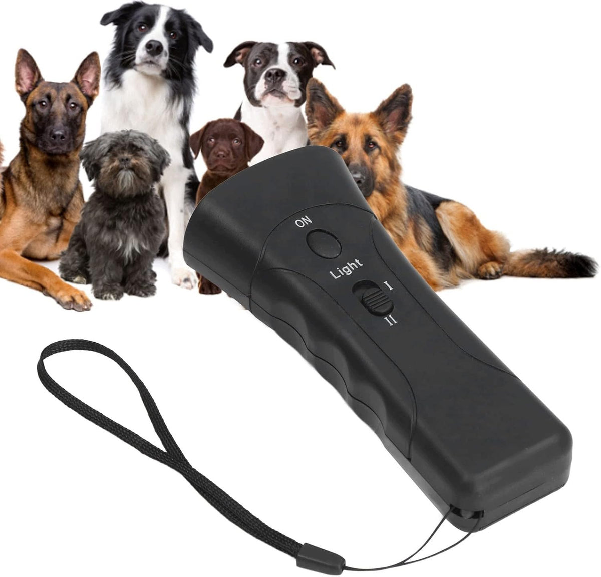 Ultrasonic Dog Repellent Electric Trainer with LED Flashlight Manufacturer code 6978394279606