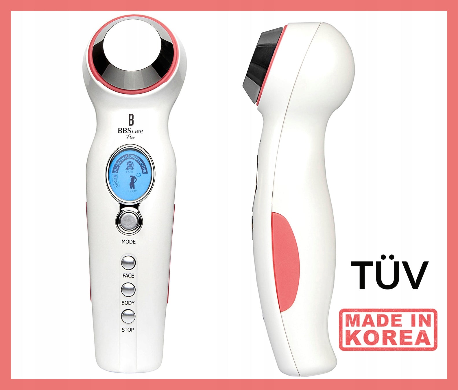 Ultrasonic Massager 1MHz Sonophoresis Face Body BBS Care Pro + Gel HA