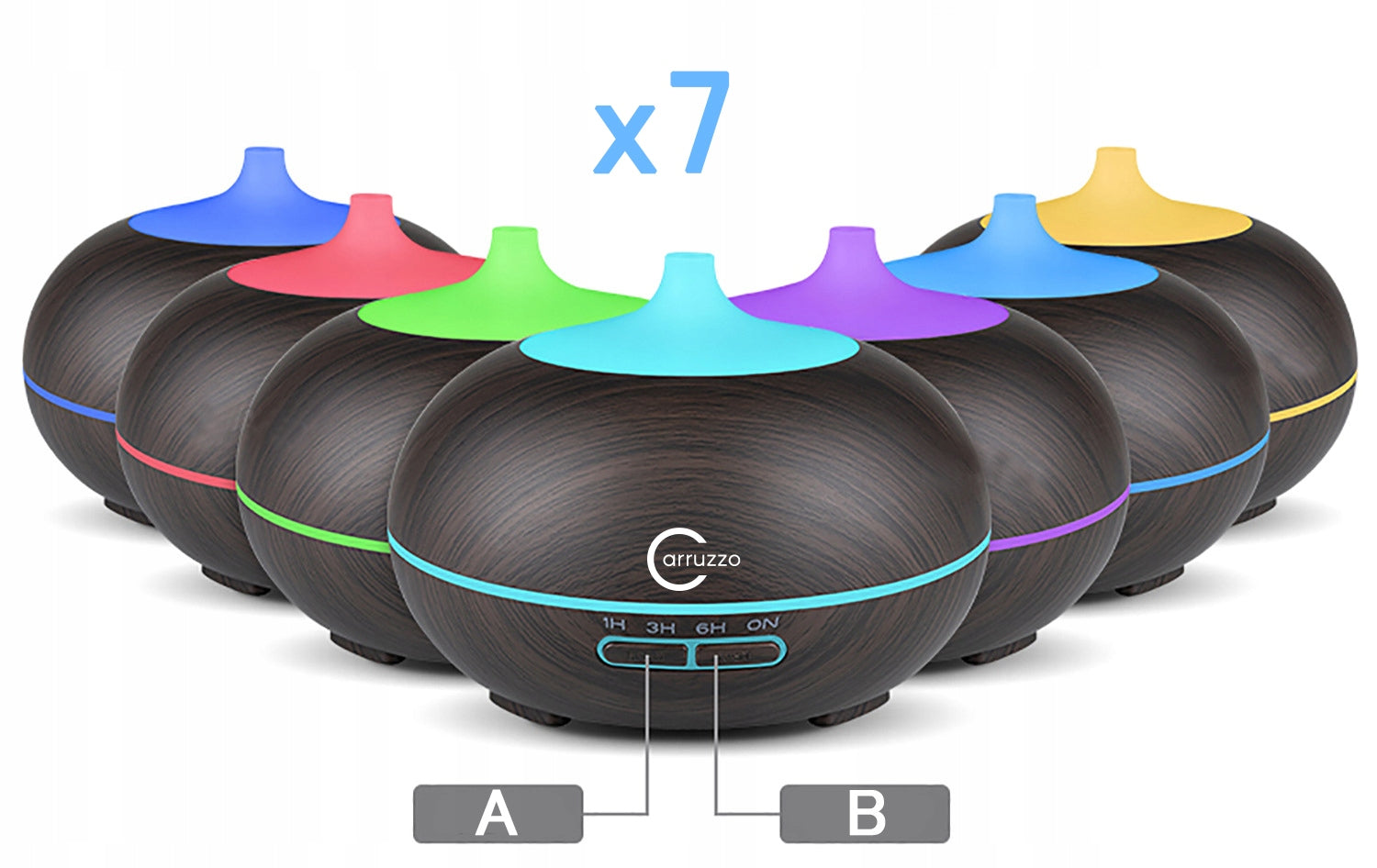 Ultrasonic humidifier Carruzzo K444G6 14 W 0,5 l multicolor Brand no brand