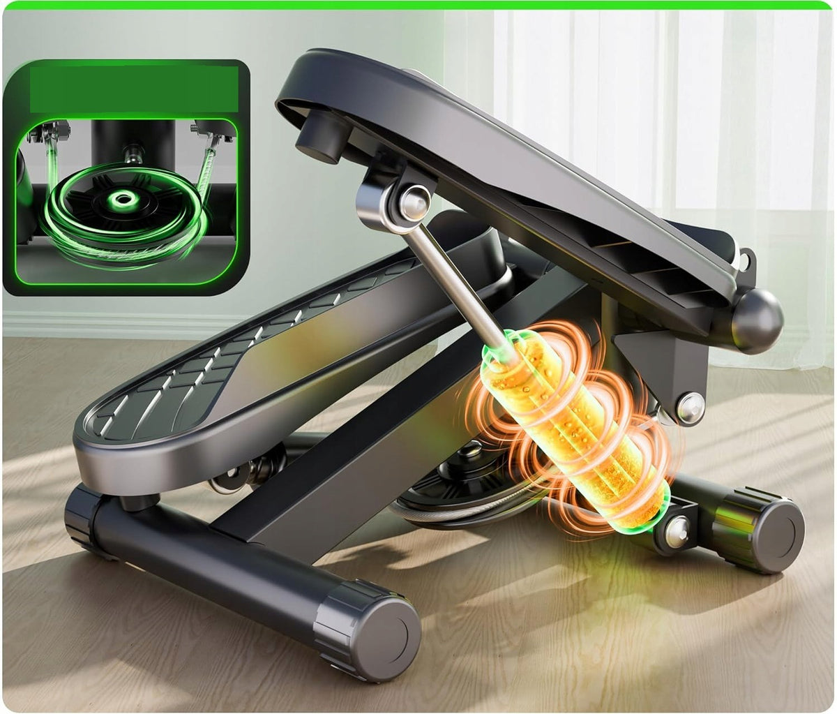 Ultrasport Mini-Stepper 2in1 Swingstepper Resistance Rubber LCD Fitness House Manufacturer code 331100000437