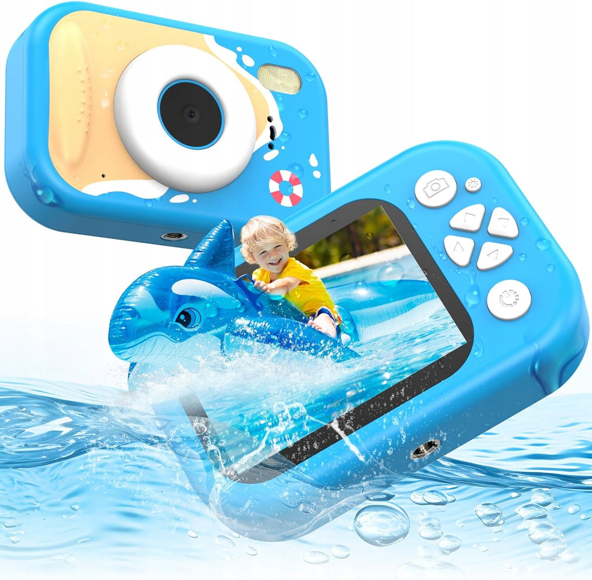 Underwater camera, 48 MP, children's, 10 m, waterproof, digital Product weight with unit packaging 0.4 kg