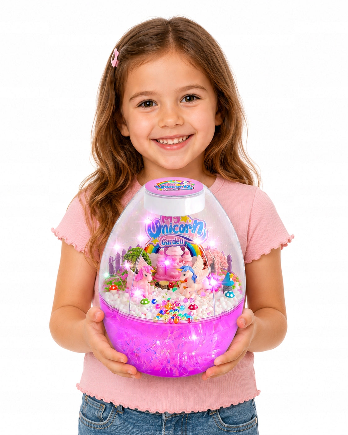 Unicorn Set Creative Terrarium Night Light Voice Controlled and Touch Manufacturer code Prezent Dziewczynki 5 6 7 8 9 lat Terrarium