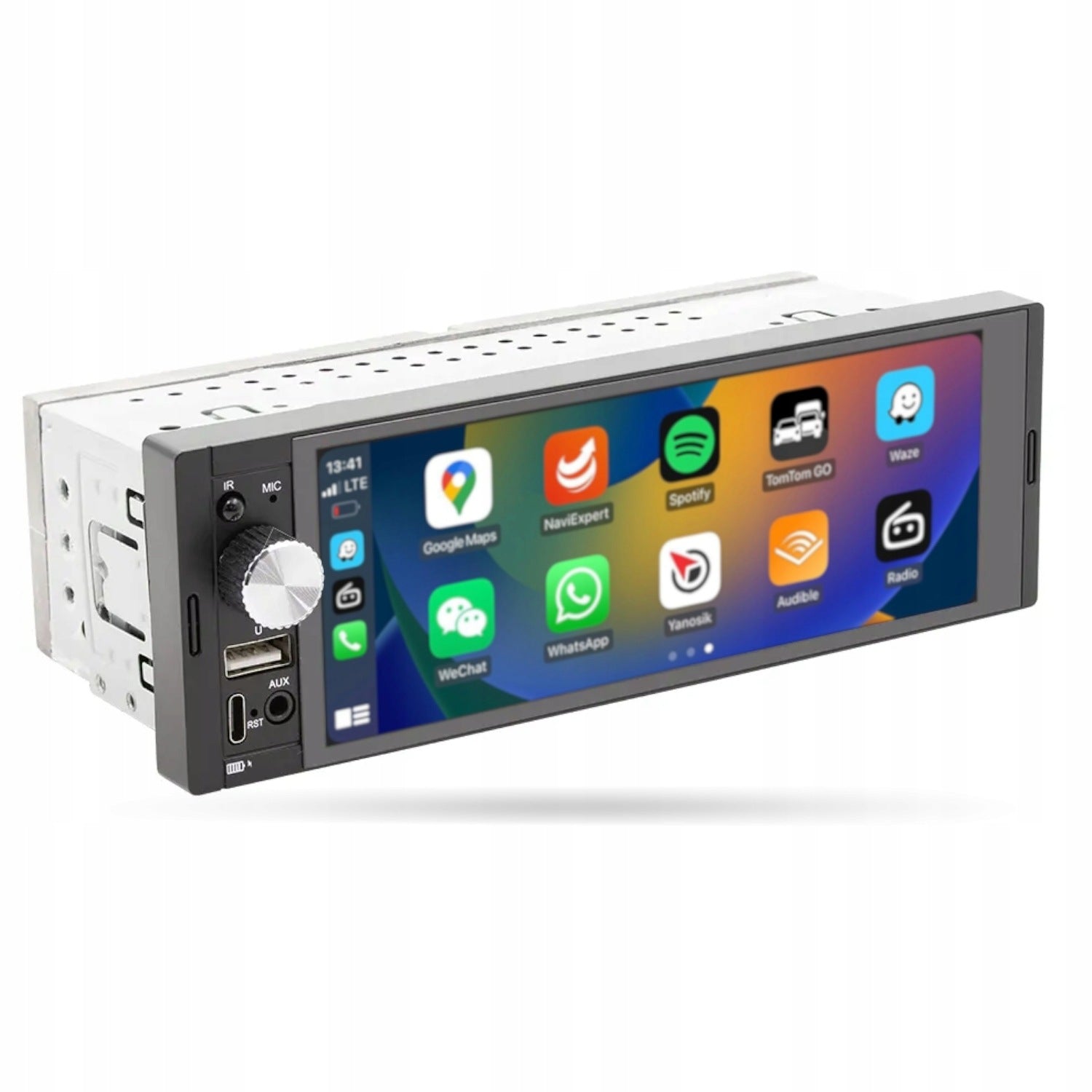 Universal 1DIN Android Auto Carplay Bluetooth Touch Car Radio Packaging status original