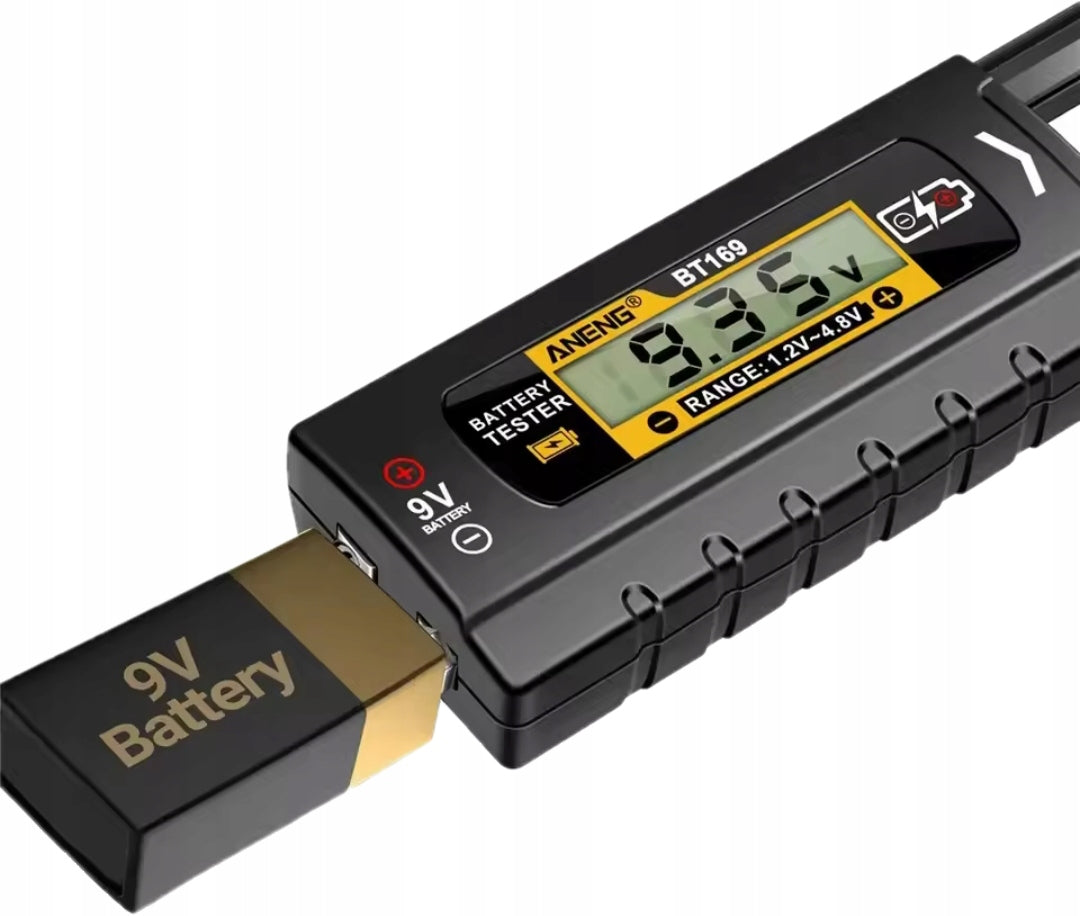 Universal Battery Tester 9V 1.5V Button Cell Test, LCD Indicator EAN (GTIN) 6976155140769
