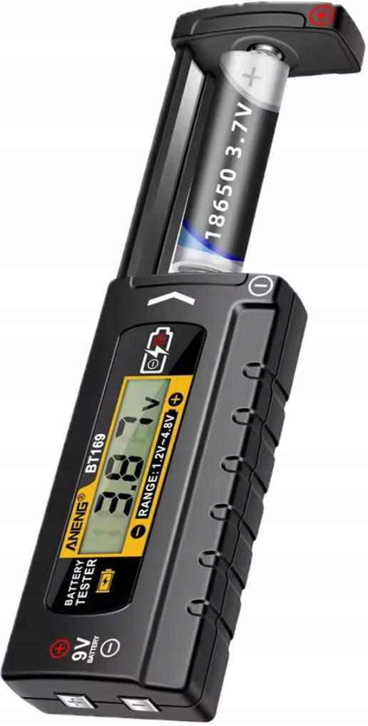 Universal Battery Tester 9V 1.5V Button Cell Test, LCD Indicator