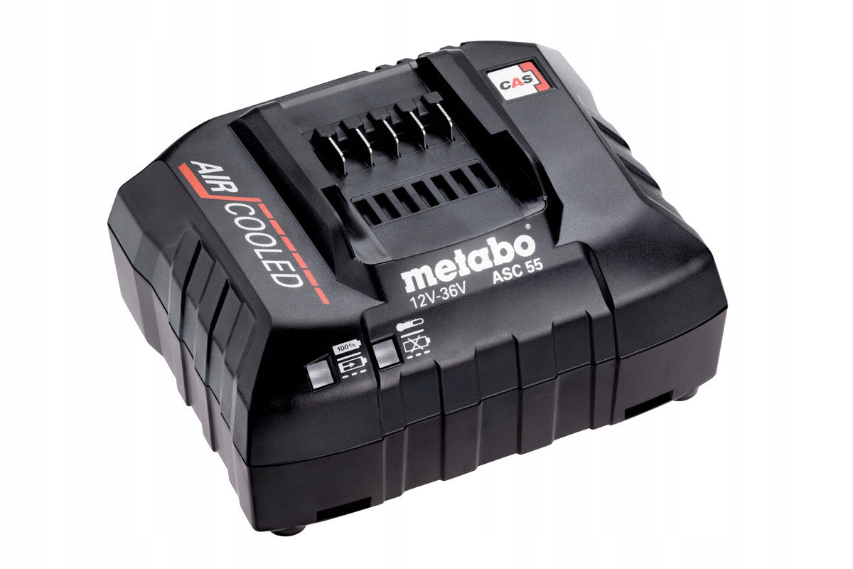 Universal Charger Metabo ASC 55 + 2 Batteries 18V 5,2Ah Li-Power CAS Manufacturer code 627044000