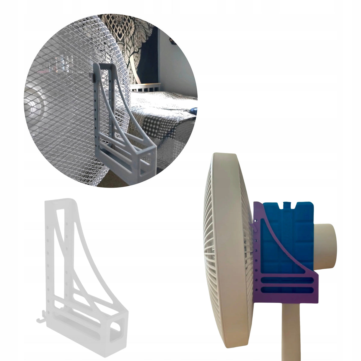 Universal Cooling Cartridge Holder for Home Fan