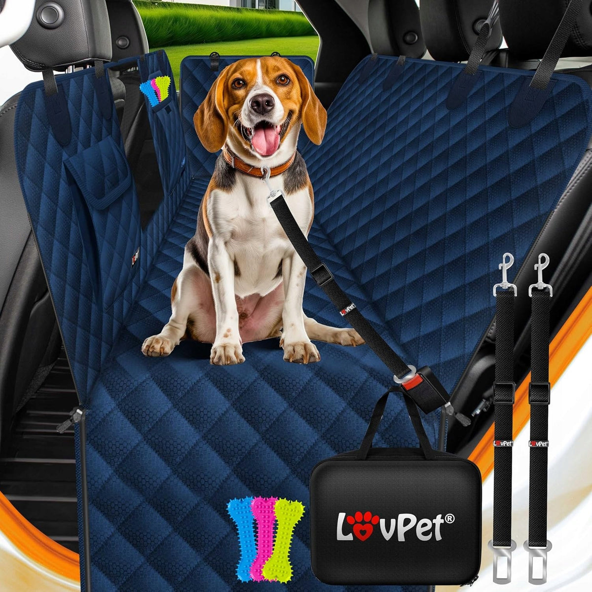 Universal car mat LOVPET blue 1 cm x 55 cm