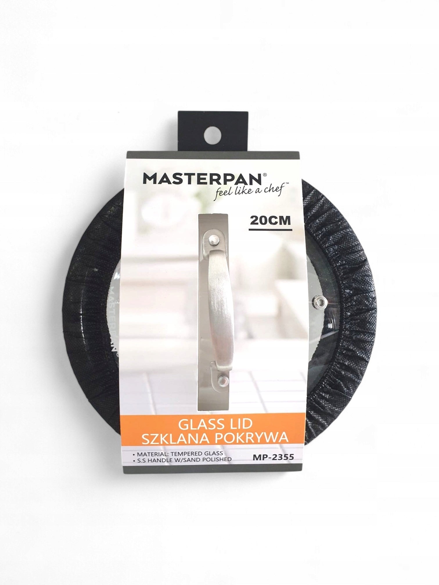 Universal glass lid for pan pot lid 20CM MASTERPAN Brand Masterpan