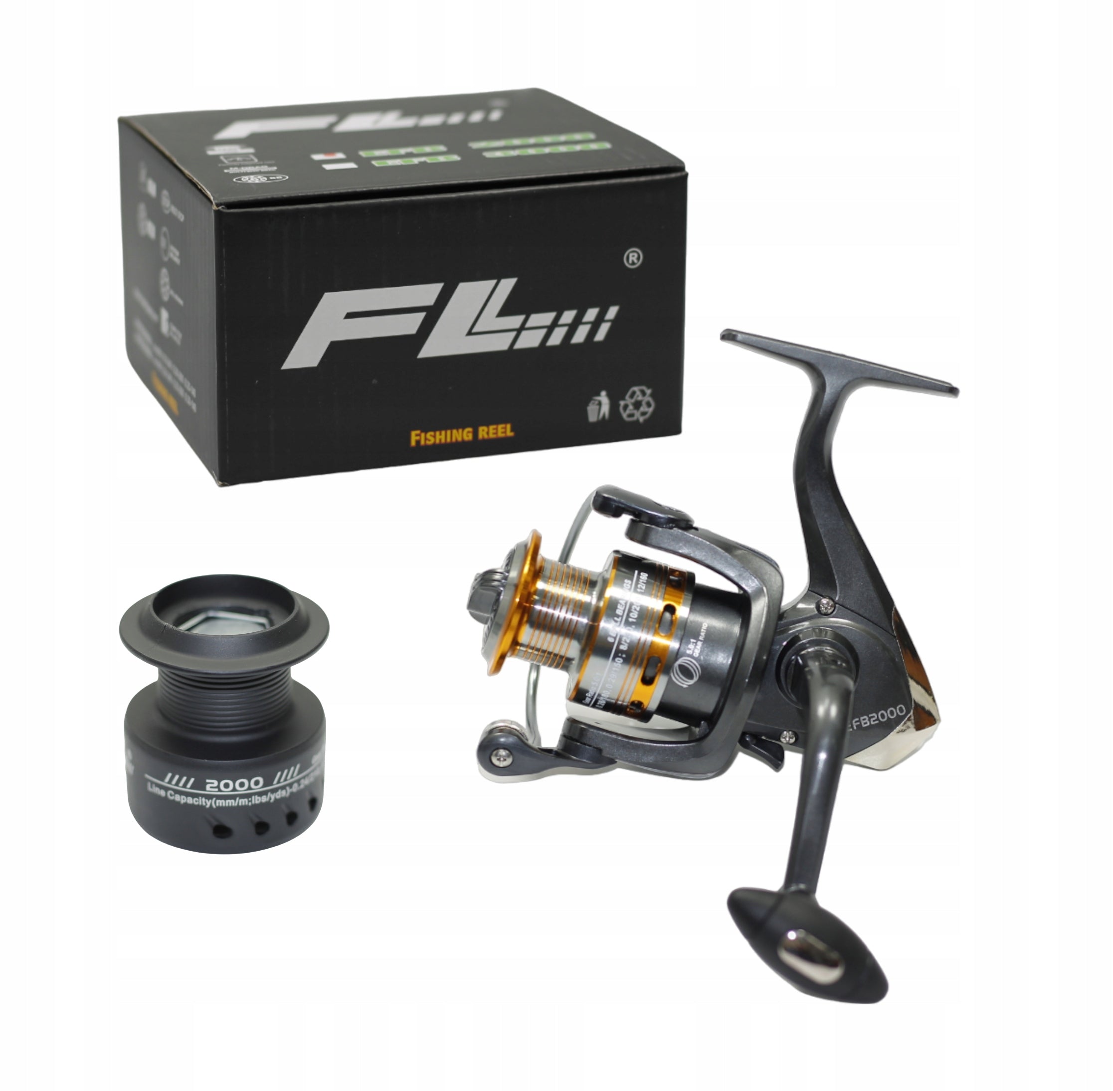 Universal reel FL EFB 3000 6 bearings + spool SPINNING Float Ground