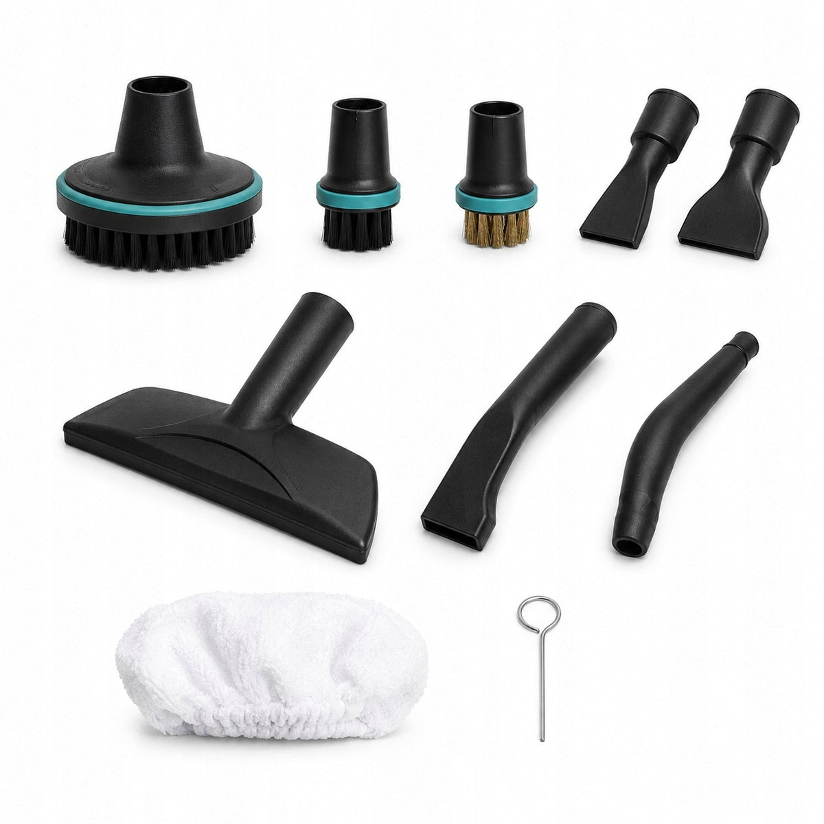 Universal steam cleaner for bathroom 2500 W 4 bar with adjustable steam black Packaging status original