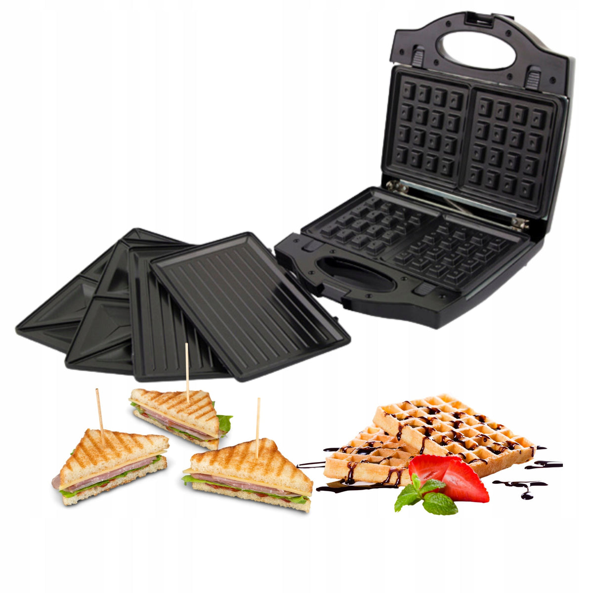 Universal toaster 3in1 Esperanza Portabella EKT006K 700W Black