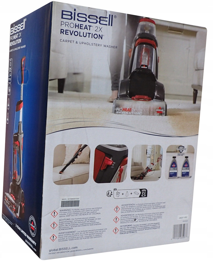 Upholstery Carpet Washing Vacuum Cleaner Bissell 1858N ProHeat 2x Revolution Brand Bissell