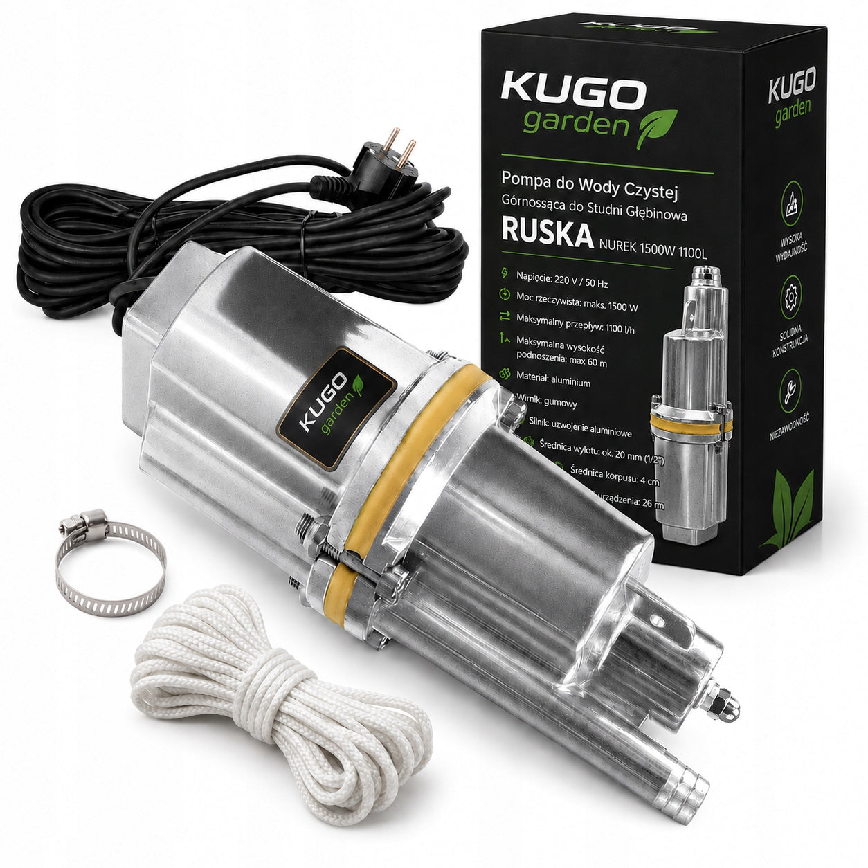 Upper Suction Clean Water Pump for Well Deep Russian Diver 1500W
