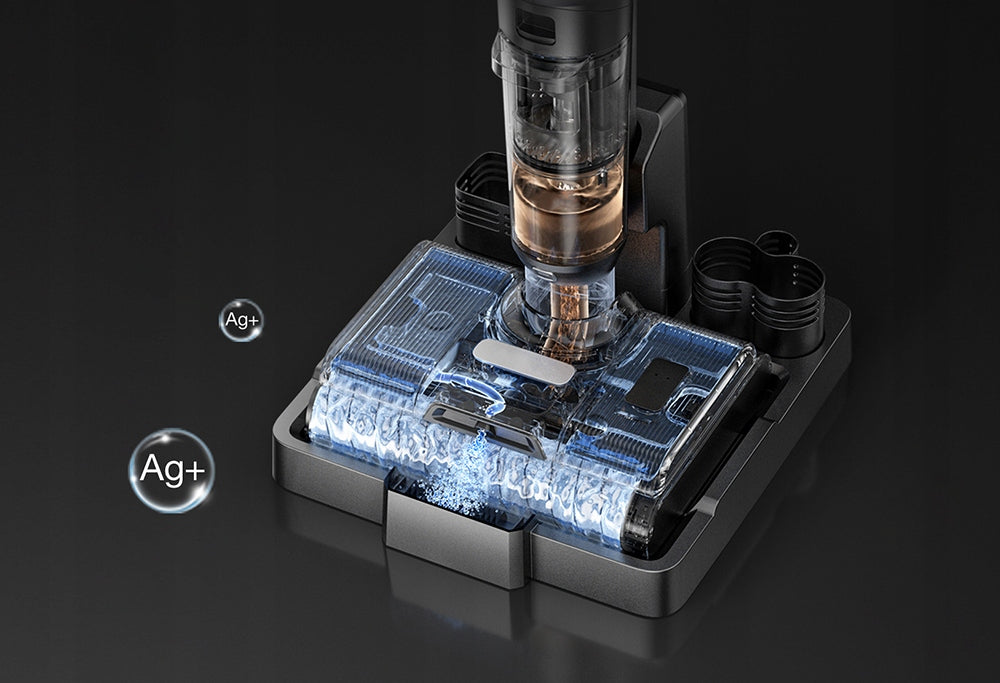 Upright Vacuum Cleaner Mopping Jimmy PW11 Pro Max 21Kpa Double Brush Dominant color silver/gray