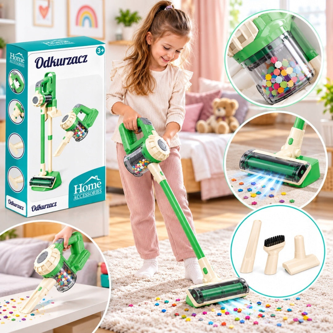 Upright and Handheld Toy Vacuum Cleaner Home Accessories Packaging status original