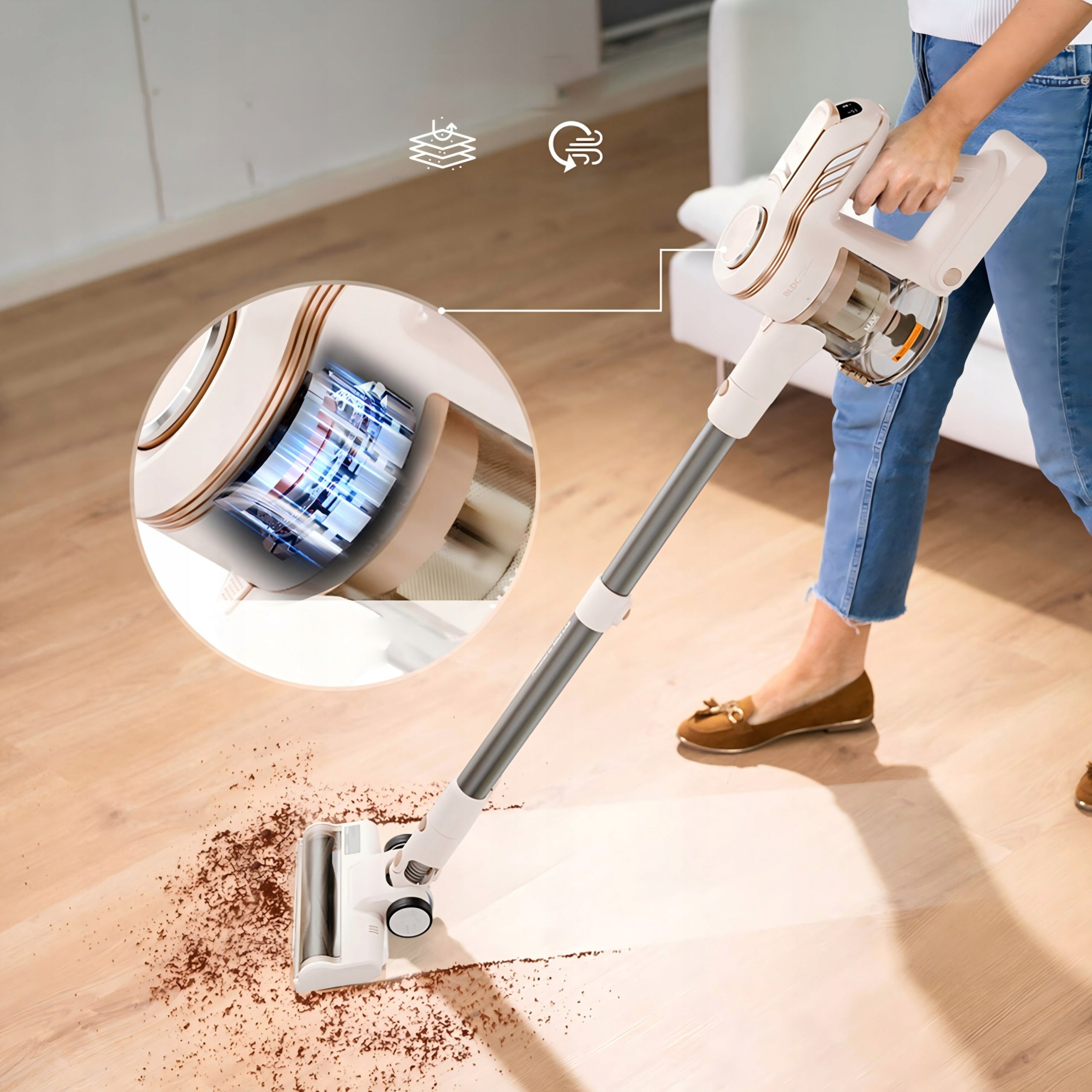 Upright handheld portable vacuum cleaner xiaomi MIUI V14 150W 80000rpm Manufacturer code 9331868906243