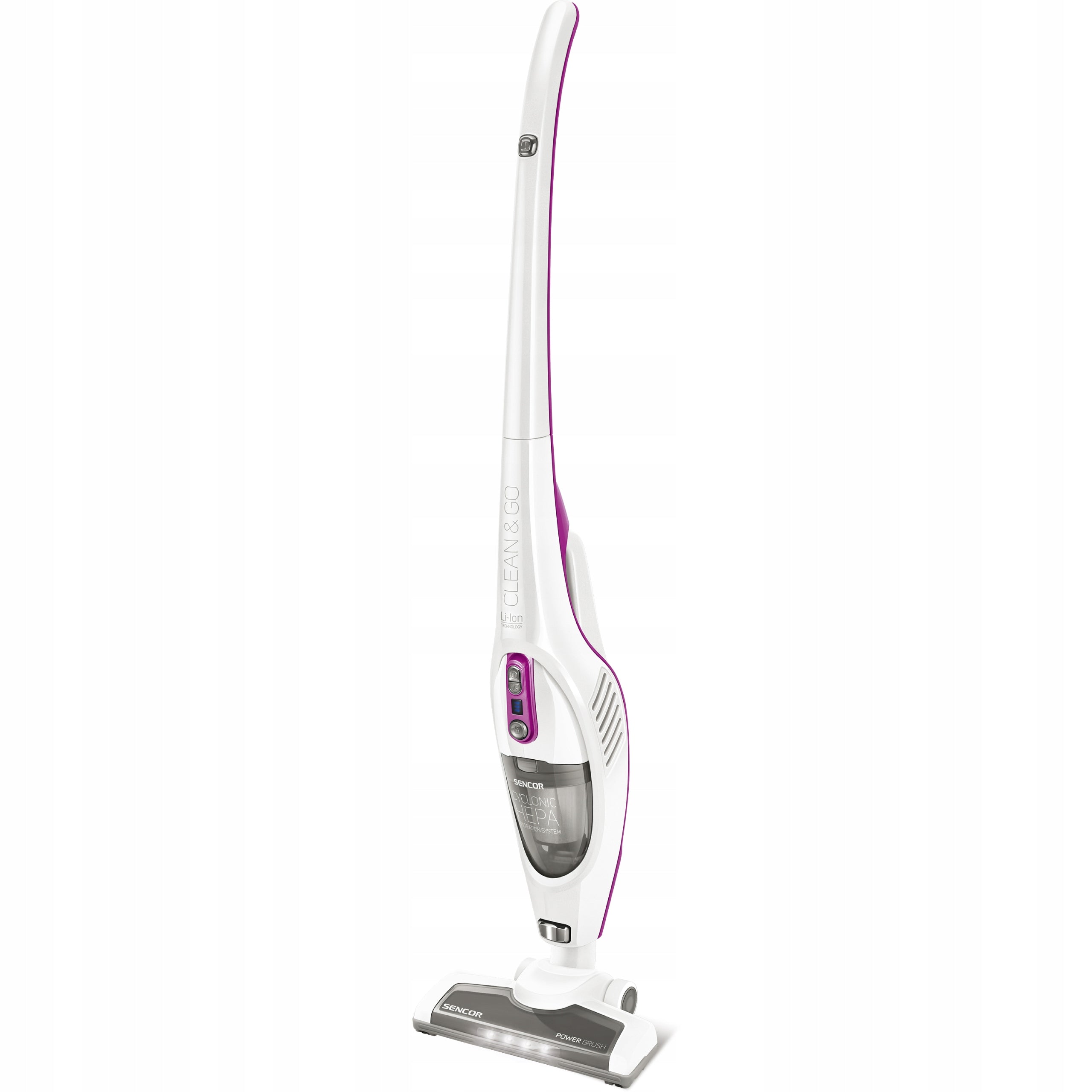 Upright vacuum cleaner 2in1 HEPA 2 SUCTION POWER 2200 mAh 35 MIN Sencor SVC 7814VT Packaging status original