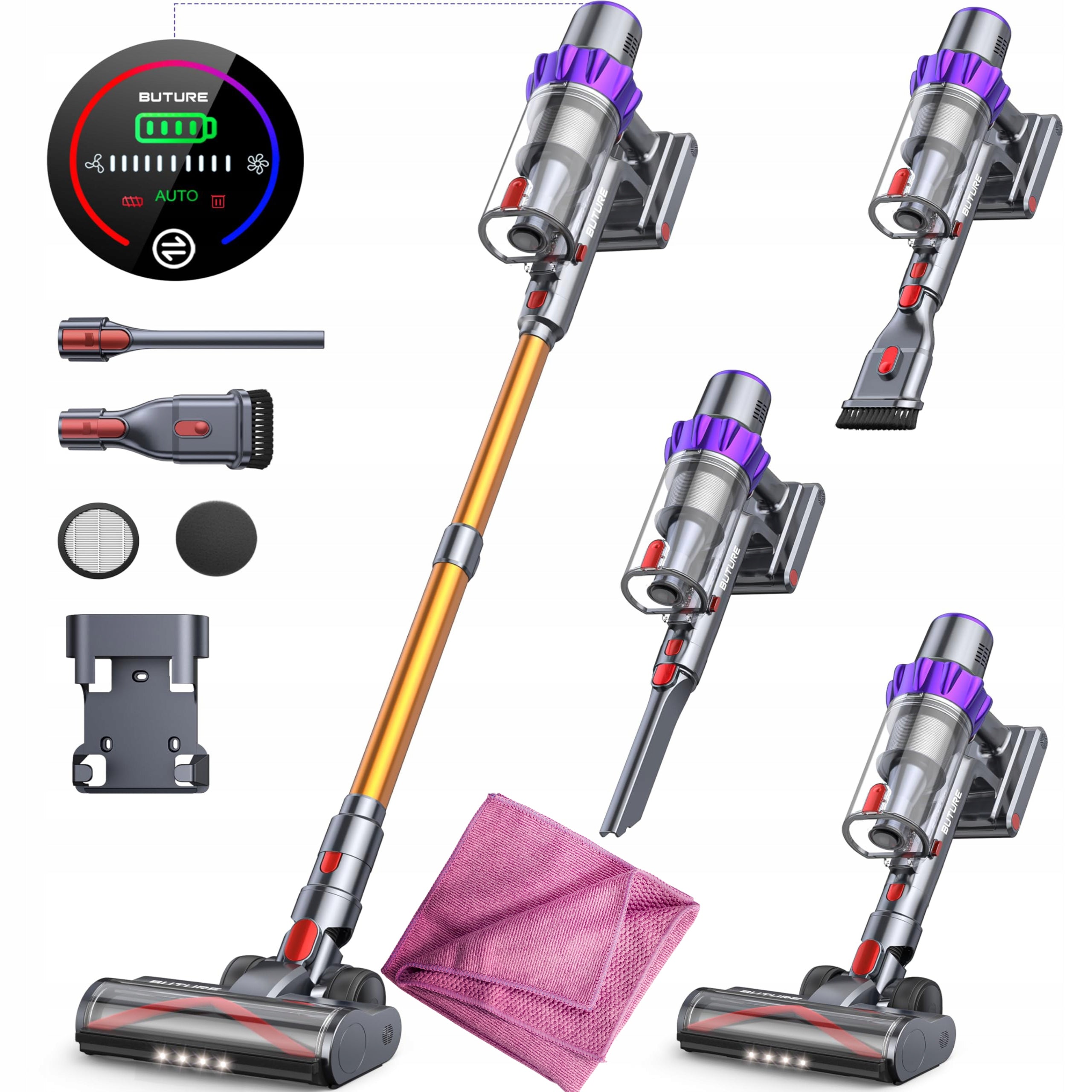 Upright vacuum cleaner Buture VC80 multicolor