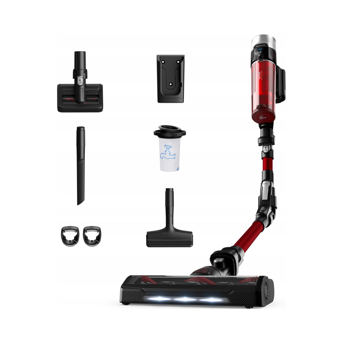 Upright vacuum cleaner Tefal TY2079WO red