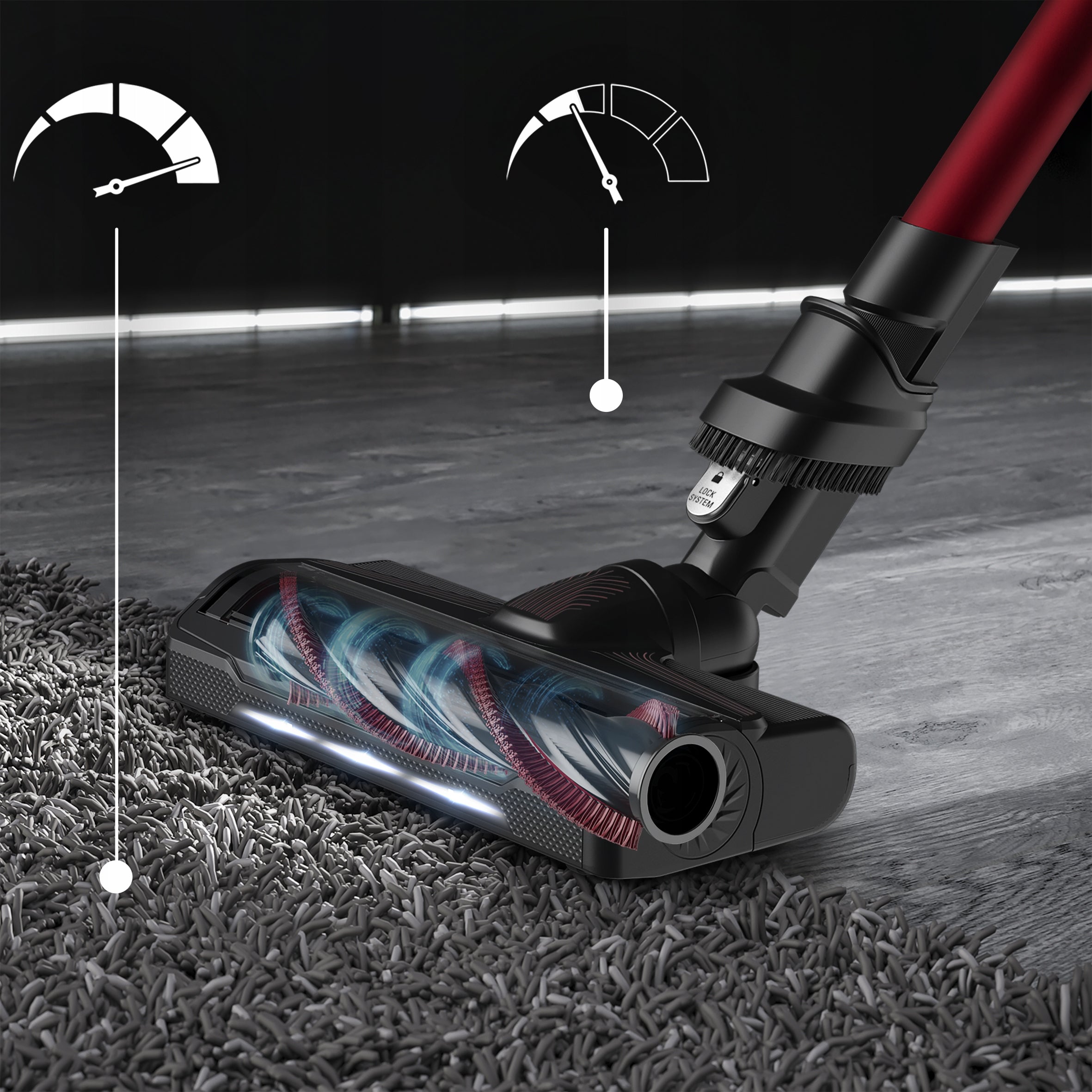 Upright vacuum cleaner Tefal X-Force Flex 9.60 TY2079 turbo brush powerful manual Power supply rechargeable battery