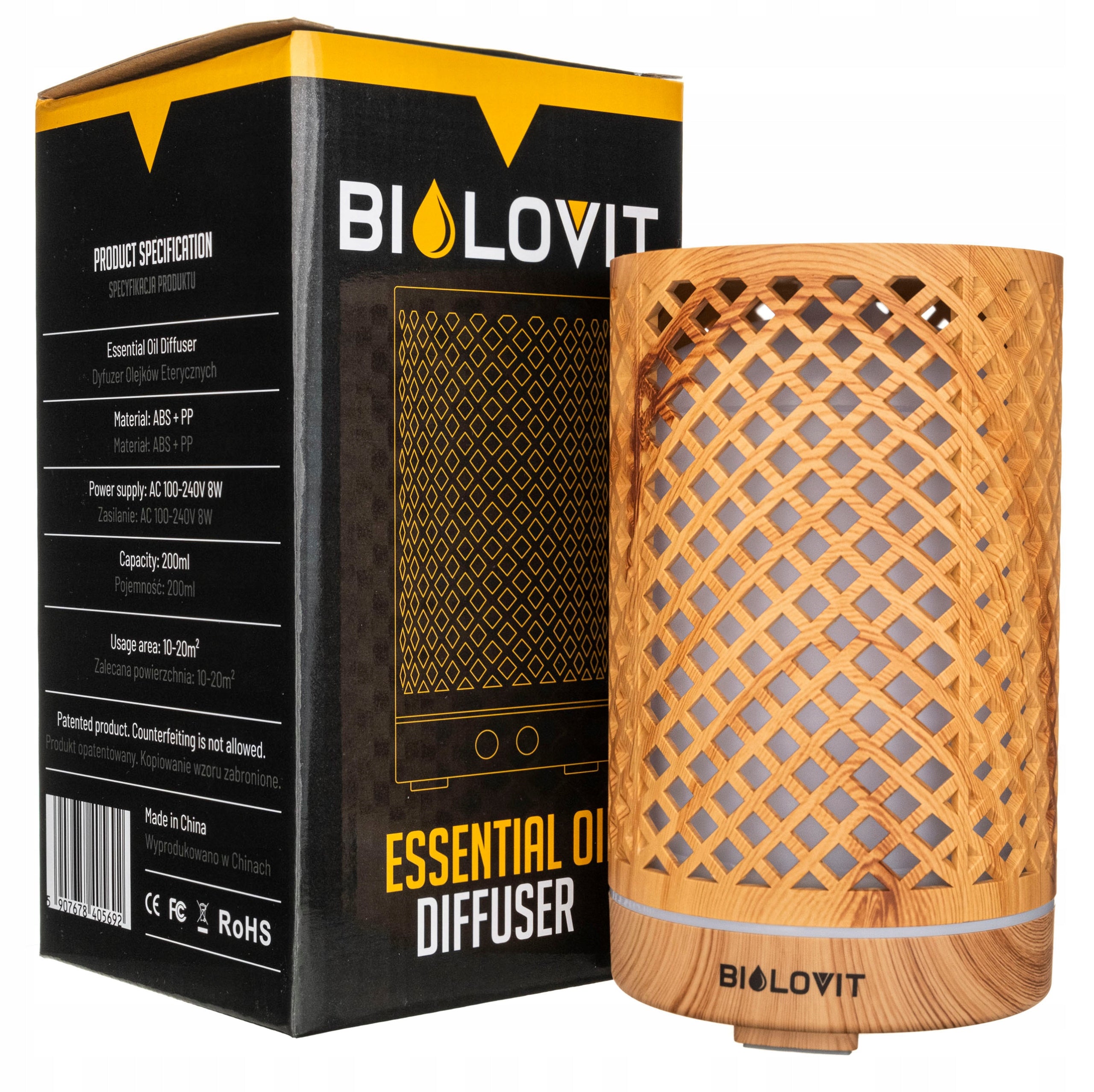Utrasonic Diffuser of Essential Oils Bilovit Natural Aromatherapy