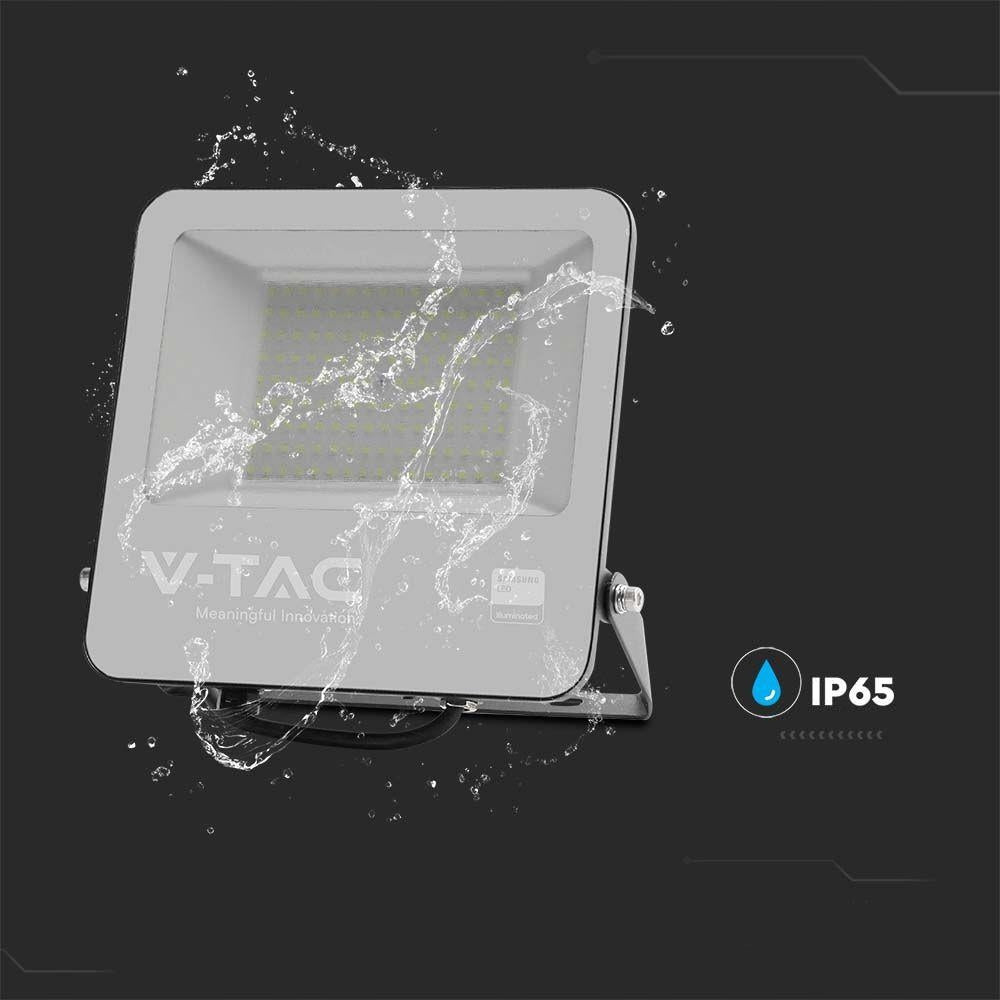 V-TAC LED Floodlight 100W Black 4000K 18500lm IP65 Brightness 18500 lm