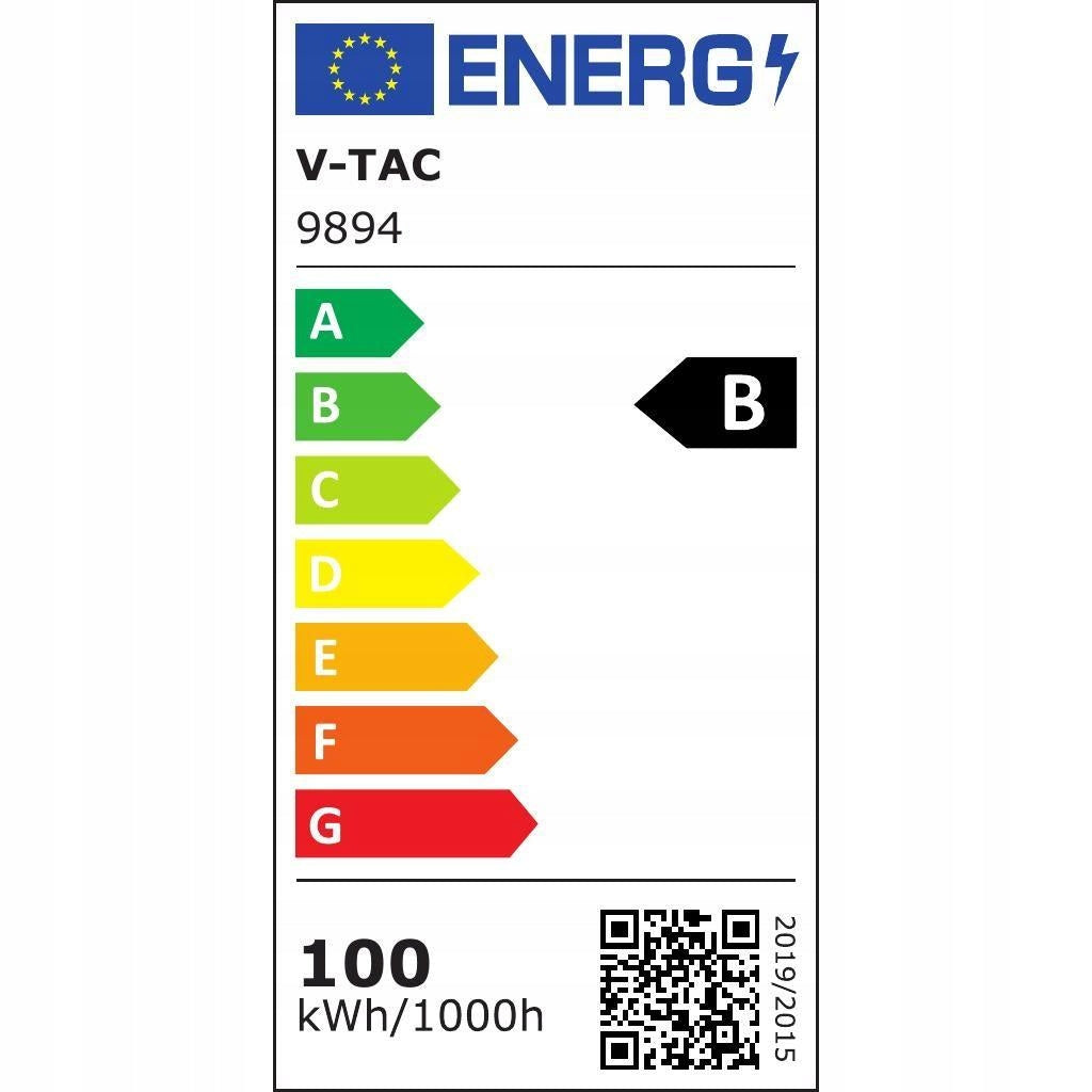 V-TAC LED Floodlight 100W Black 4000K 18500lm IP65 Length 25 cm