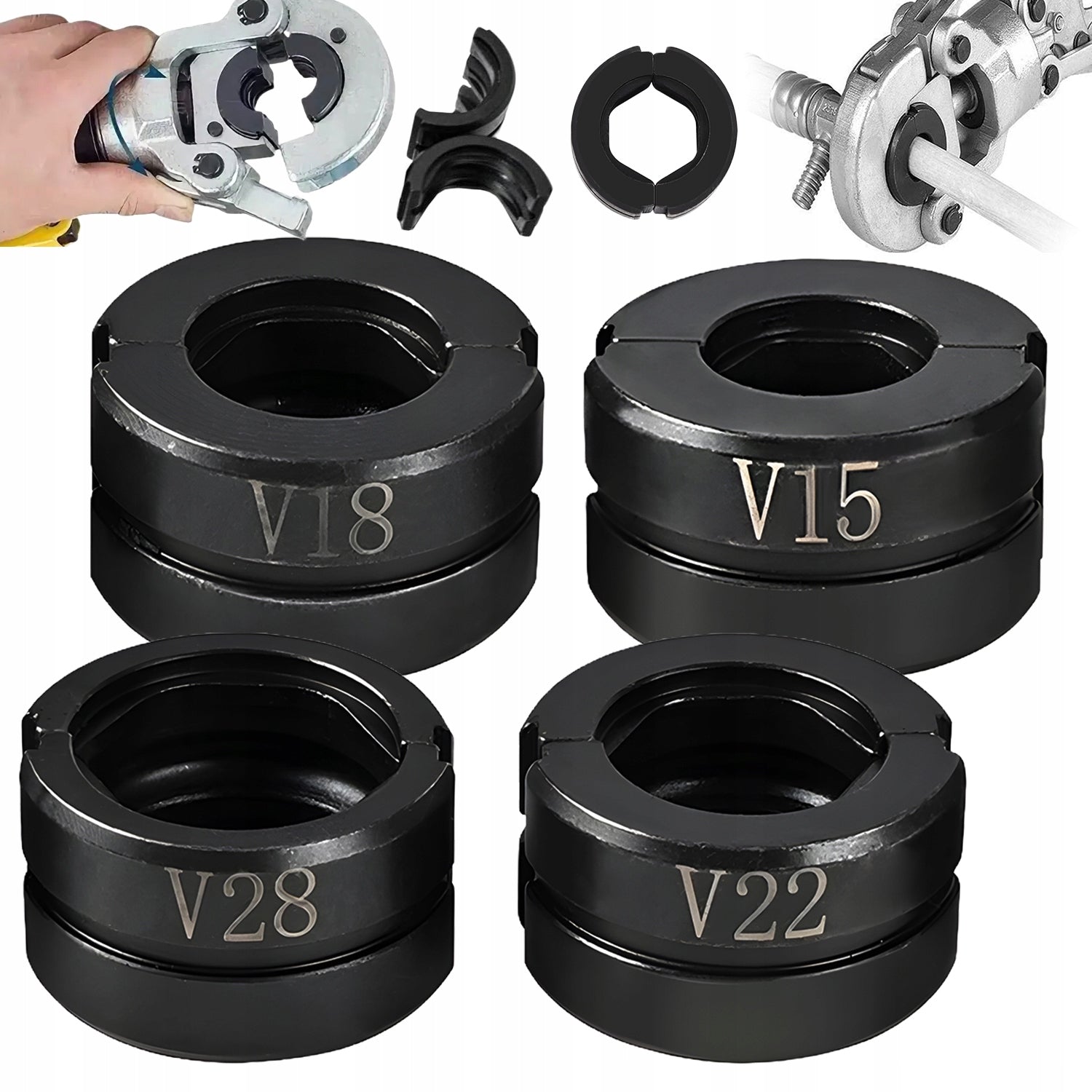 V15/18/22/28MM PIPE PRESSER JAW CRIMPING DIES SET