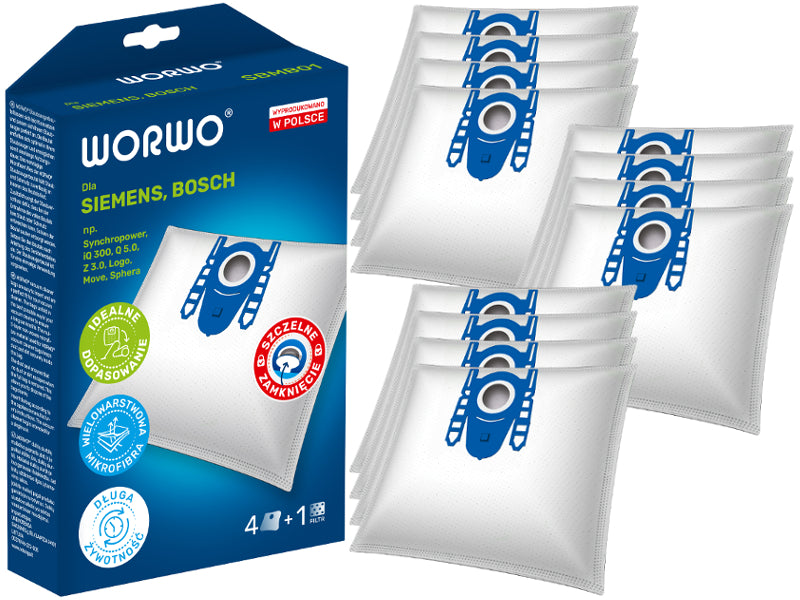 VACUUM CLEANER BAGS BOSCH GL30 GL20 TYPE G H SERIES 2 SERIES 4 SERIES 6 SBMB01
