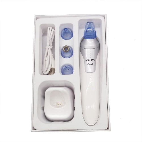 VACUUM CLEANER BLACKHEAD MICRODERMABRASION DIAMOND QUALITY Power supply rechargeable battery mains mains and battery