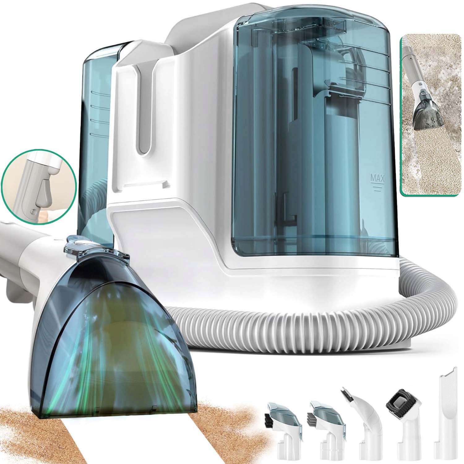 VACUUM CLEANER FABRIC CLEANING MACHINE CARPET CLEANING 1,8L 11KPA